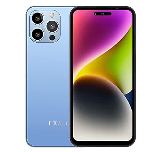 IKALL S1 Plus Smartphone 6.8 Inch HD+ Display | Type-C Interface Face & Fingerprint Unlock | 6GB + 6GB Virtual RAM | 128BG Storage Android 13.0 | 1.6 Ghz Octa Core with Triple Real Camera (Cyan)