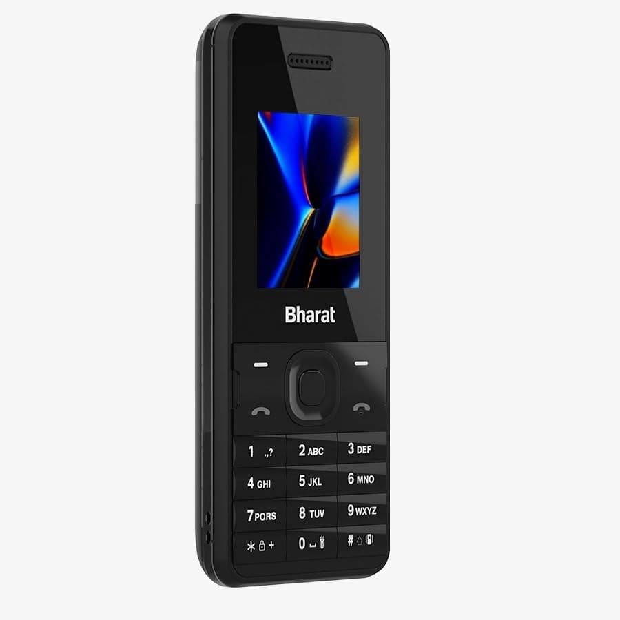 JioBharat V2 Phone 4G (Black) 1 Mobile Cover with Stylish Color Free 1000mAh Battery,1.8 Inch, Wireless FM with Recording, Camera, JioPay UPI Payments, Basic Keypad Phone