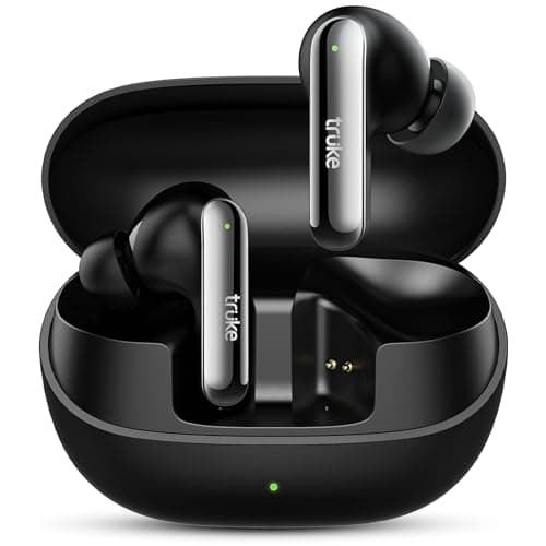 truke Just Launched Buds Clarity 5 v2 True Wireless in Ear Earbuds, 6Mic Adv. ENC, Dual Pairing, 80H Playtime, 35ms Ultra-Low Latency, 13mm Titanium D...