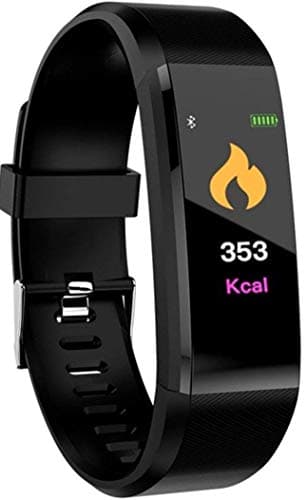 deputine™ ID115 Series 4 Heart Rate Blood Pressure Pedometer IP67 Waterproof Smartwatch (Black) Original