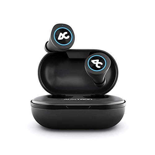Auxtron AirBolt 505 True Wireless (TWS) Earbuds - Bluetooth 5.0, Full Touch Earphones, IPX5 Water Resistant, HD Stereo Sound, High Bass, InBuilt MIC, 