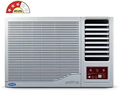 Carrier 1 Ton 3 Star Window AC (Copper, Dust Filter with 2 Way Air Directional Control,ESTRA DX R32,2022 Model, White)
