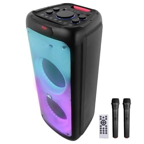 ZEBRONICS New Launch Thump 700 Portable Party Speaker, 100 Watts, Supports Bluetooth, USB, mSD, AUX, Karaoke & Recording Function, TWS, Wireless Mic, ...
