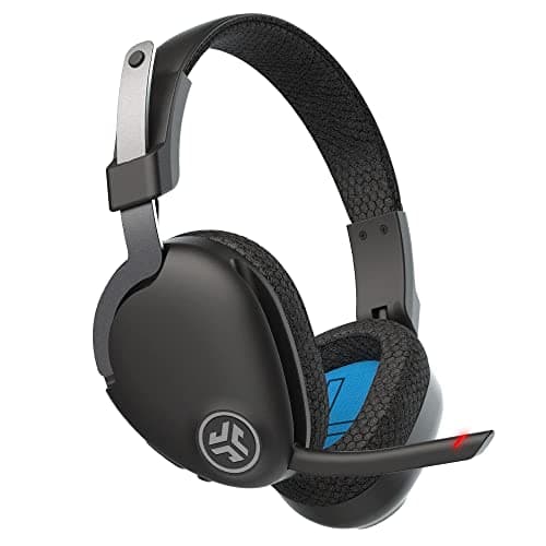 JLab JBuds Work Wireless Headset with Microphone - Over Ear Computer Headsets, Wired or Wireless Headphones with 60+ Playtime - Multipoint Bluetooth Headset for Laptop, Teams - Office Headset with Mic