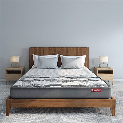 duroflex Durobond Pro Dual Side Reversible Coir Mattress, Firm and Medium Firm Comfort, King Size Mattress (75X72X5 Inches), Grey