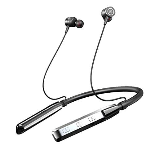 Varni B520 Bluetooth 5.0 Wireless Headphones with Power Bass,Sweat/Waterproof Neckband, Magnetic Earbuds, Voice Assistant, Passive Noise Cancelation & Mic