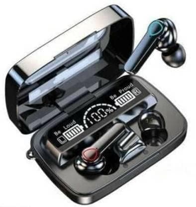 MAGENESE M19TWS Bluetooth V5.1 in-Ear Wireless Earbuds with Upto 4 Hours Playback Stereo Sports Waterproof Bluetooth Earphones with Mic, Noise-Cancellation, (Black, True Wireless) (Pack of 1
