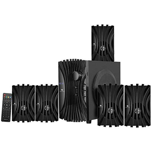 Zebronics Zeb-Twist 5.1 Multimedia Speaker with Bluetooth Supporting,USB,AUX,Built-in FM and Remote Control(Black)