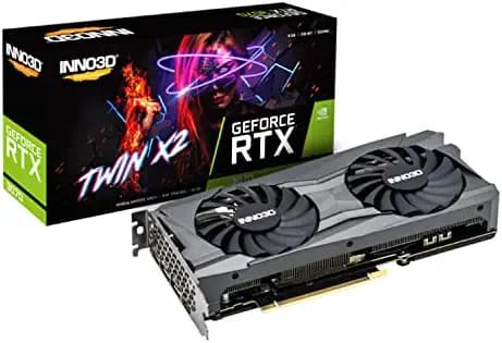 INNO3D NVIDIA GEFORCE RTX 3070 Twin X2 LHR 8GB GDDR6 256-bit PCI-E 4.0 X16 Gaming Graphics Card - N30702-08D6-171033LH