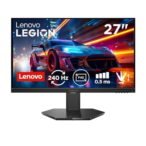 Lenovo Legion 27-10 | 27" (68.58cm) FHD IPS 240Hz Gaming Monitor | 0.5ms, AMD FreeSync, NVIDIA G-Sync 99% sRGB, 2xHDMI 2.1 TMDS, 1xDP 1.4| Tilt, Swive...
