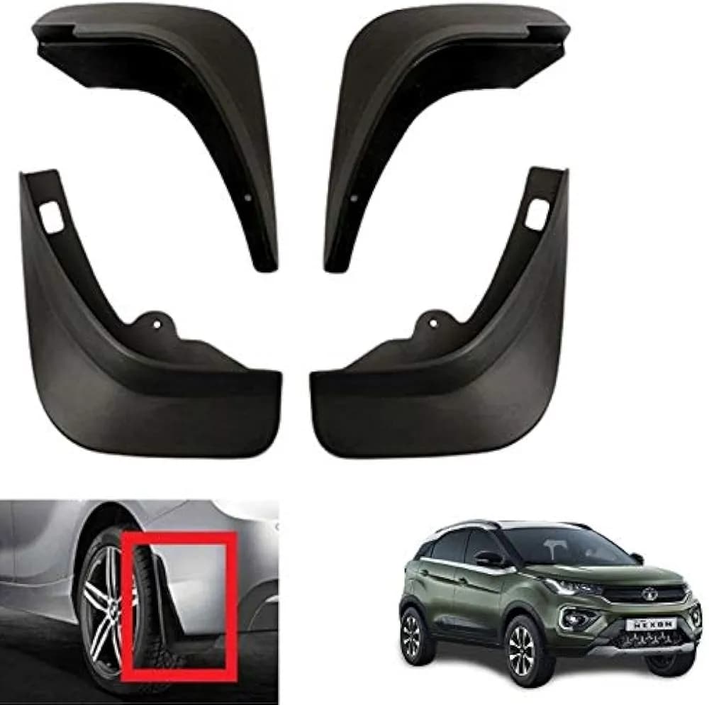 Cabix Box Type Car Mud Flap Tyre Flap for Tata Nexon 2020