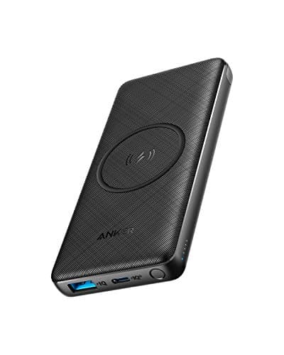 Anker 10, 000mAh PowerCore III Portable Qi-Certified 10W Wireless Charging and 18W USB-C Quick Charge Power Bank for iPhone 12, Mini, Pro, iPad, AirPods- Black