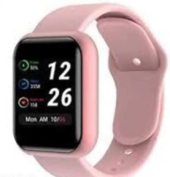 Smart Watch Fitness Band Smart Watch- Y68 D20 Water Proof Smartwatch with Workout Modes, Heart Rate Tracking, Sports Smart Watch for All Boys & Girls - Black