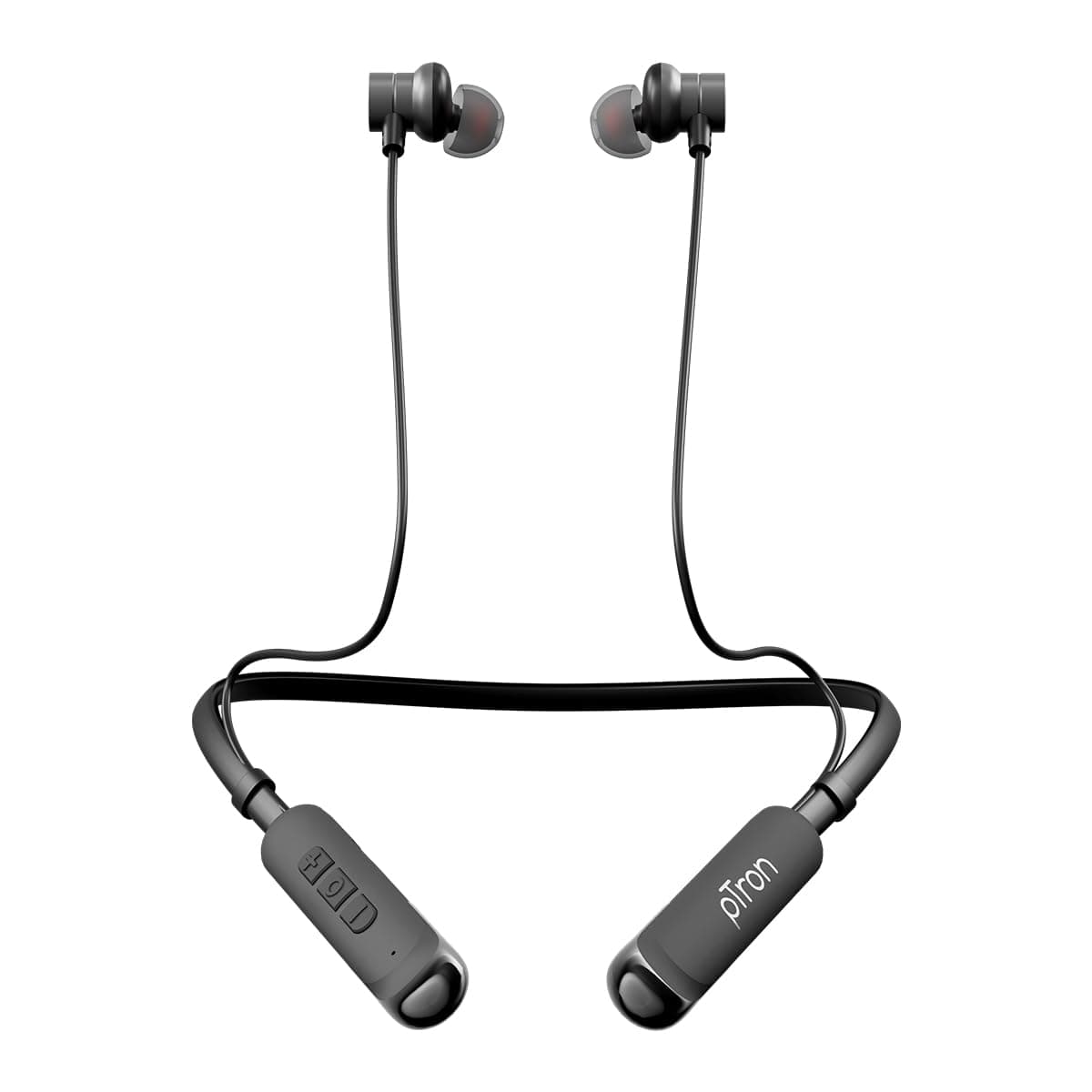 pTron Tangentbeat V2 w/ 50Hrs Playtime, 13mm Drivers, Dual-Device Pairing, Bluetooth 5.4 Wireless in-Ear Earphones w/Mic, Hall Switch Feature, Magneti...