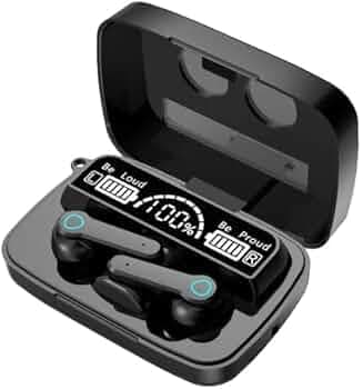 Super Katira M-19 Earbuds TWS Touch Mirror Digital Display Wireless BT with Microphone