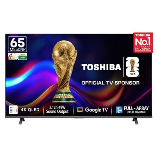 TOSHIBA 164 cm (65 inches) M550NP Series 4K Ultra HD Smart QLED Google TV 65M550NP