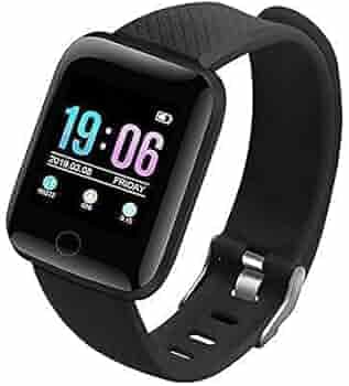 VALSH® Smart Watch D116 for Xiaomi Mi Note 9 Smart Watch LED with Activity Tracker, Heart Rate Sensor, Sleep Monitor and Basic Functionality for All Boys & Girls - Black