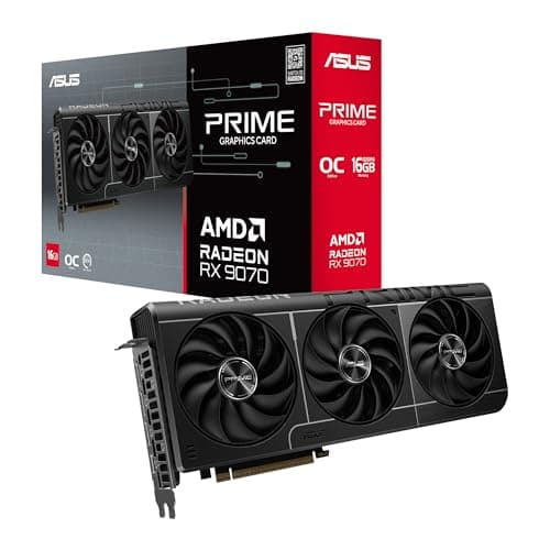 ASUS Prime Radeon RX 9070 OC Edition 16GB GDDR6 (PCI Express 5.0, 16GB GDDR6) Graphic Card