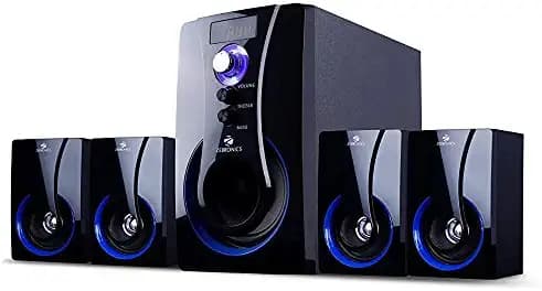 (Renewed) Zebronics Zeb-BT3490 4.1 Multimedia Speaker with Bluetooth Connectivity, USB Input and SD Card Input