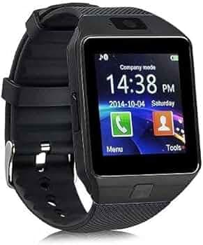 NICK JONES DZ09 Bluetooth Smart Watch- Black (Compatible with Andriod (APP can' t be Installed by iOS_Wireless)