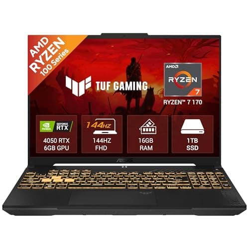 ASUS TUF A16 (2026), AMD Ryzen 7 170, RTX 4050-6GB, 16GB RAM (Upgradeable), 1TB SSD, FHD+, 16"(40 cm), Windows 11 Home, M365 Basic(1 Year)* Office 202...