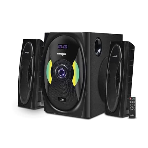FRONTECH SW-0142 2.1 Channel Bluetooth Speaker System - 70W, USB/BT/FM, LED Display, 1 Year Warranty | Black