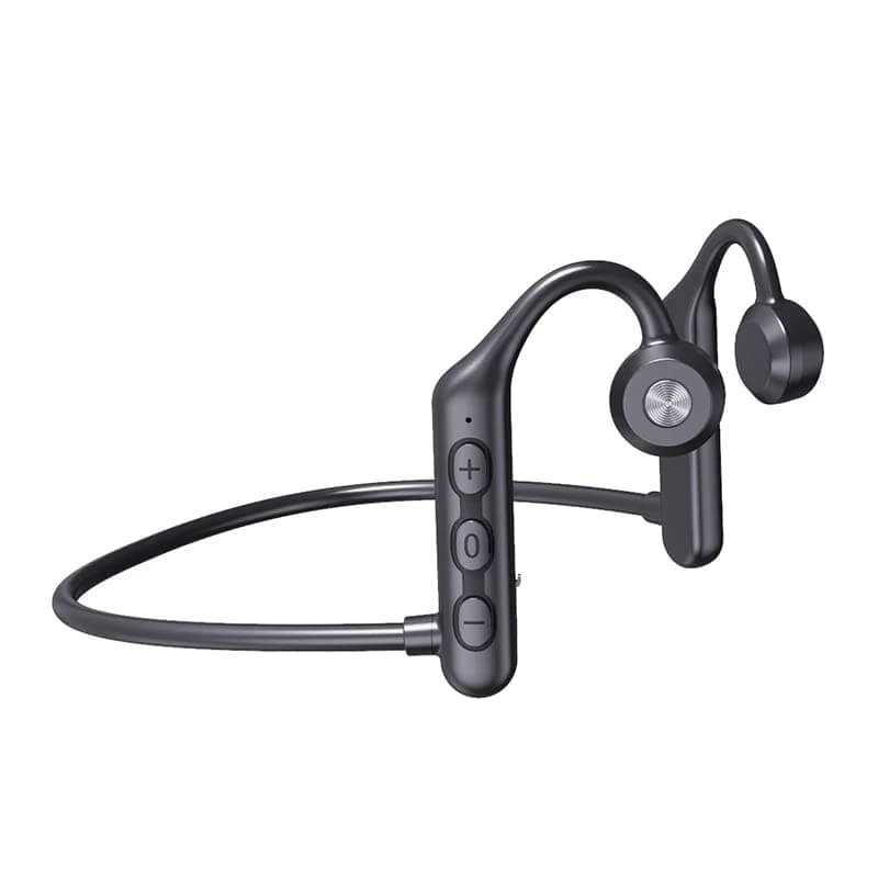 JNUOBI Bone Conduction Motion Bluetooth Wireless Headphones, Wireless Neckband Earphones, Bluetooth Wireless Earphones with Mic (Model JD-18- Black)