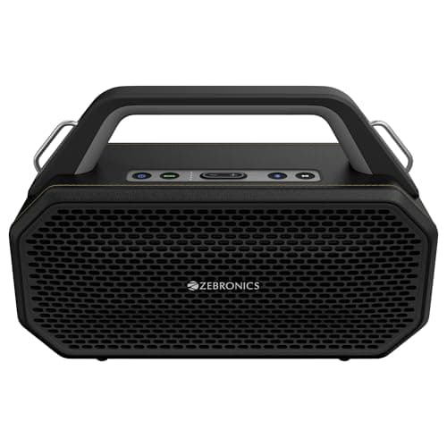 Zebronics Prima, Portable Bluetooth Speaker, 90 Watts, Upto 9 Hours Playback, Dual 11.8cm Drivers, Dual Passive Radiators, BTv5.4 | TWS | AUX | USB, C...