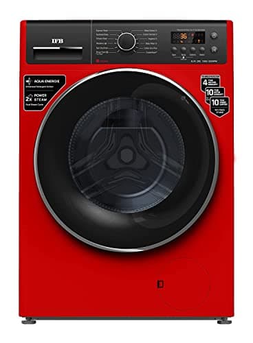 IFB 7 Kg 5 Star Front Load Washing Machine 2X Power Dual Steam (ELITE ZRS 7012, Red, Active Colour Protection, Hard Water Wash)