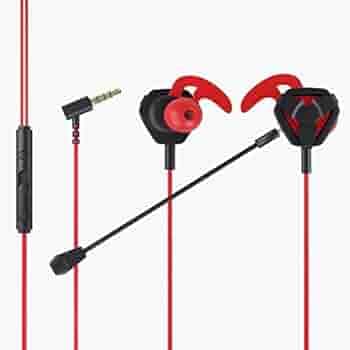 Vibez Gaming Earphones with External Mic| in-Ear Gaming Wired Headphones| Gaming Headset|Gaming Earphone with Detachable Microphone for PC, PS4, Mobiles, Tablets (VBGE01 Quest,1 Year Warranty, Black)