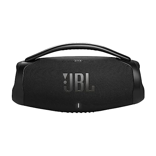 JBL Boombox 3 Wi-Fi, Wireless Portable Bluetooth Speaker, 24H Playtime, Deepest Bass, Built-in Powerbank, Wi-Fi with AirPlay, Alexa Multi-Room, Chromecast Built-in™, PartyBoost, IP67, App (Black)