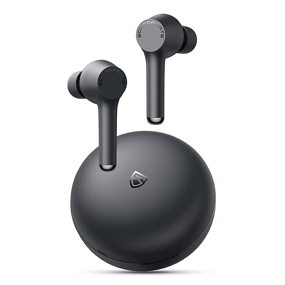 SoundPEATS Mac Bluetooth Truly Wireless In Ear Earbuds with Mic (Black) In-Ear