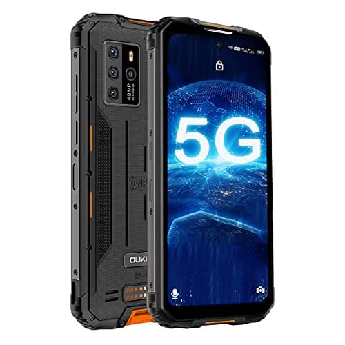 OUKITEL WP10 5G Unlocked Rugged Smartphone,6.67''FHD+8000MAH Battery 18W Fast Charge,8GB+128GB Android 10,48MP AI Camera,Waterproof Cell Phone