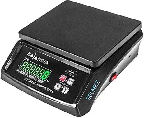 SELMEZ® Digital vajan kata for shop 30kg weight machine electric weighing scale for shop kitchen with double display and power adapter Made in India