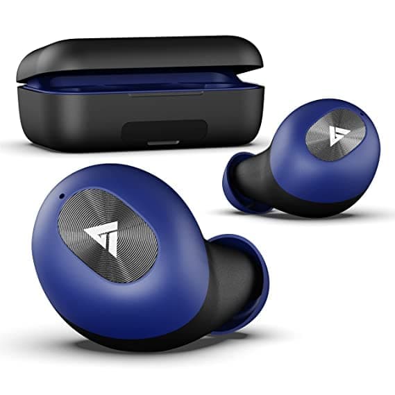 DBS AirBass PowerBuds with Inbuilt Powerbank, 120H Total Playtime, IPX7 Fully Waterproof, Lightning Boult Type-C Fast Charging, Low Latency Gaming, TWS Earbuds with Pro+ Calling Mic (Blue)