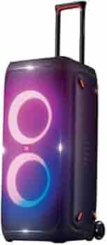(Renewed) JBL Partybox 310 Portable Bluetooth Party Speaker with Dynamic Light Show, DJ Control Panel, Built-in Karaoke Mode & IPX4 Splashproof Protection (240 Watt, Upto 18 Hrs Playtime, Black)