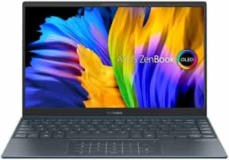 Asus ZenBook 13 Thin & Light Laptop UM325SA-KG512S |Ryzen 5-5600U | 16GB | 512GBSSD | 13.3” OLED | Windows 10 Home | McAfee | Ms-Office H&S 2019 | Pine Grey | 1.14 kg