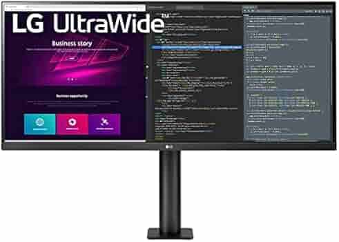 LG UltraWide 87 cm (34 inch) - Ergo Stand, QHD (3440 x 1440) IPS (sRGB 99%) HDR 10, USB Hub (2 up 1 Down) HDMI X 2, Display Port, Inbuilt Speaker (14W x 2) - 34WN780 (Black)