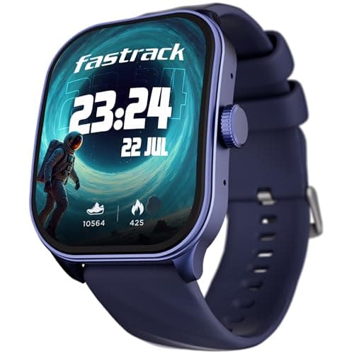 Fastrack FS1 Pro Smartwatch|Worlds First 1.96" Super AMOLED Arched Display with Highest Resolution of 410x502|SingleSync BT Calling|NitroFast Charging...