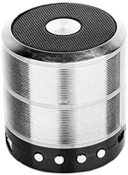 Generic Mini Bluetooth Speaker WS 887 with FM Radio, USB Pen Drive Slot and Memory Card Slot, AUX Input Mode Speaker (Silver)