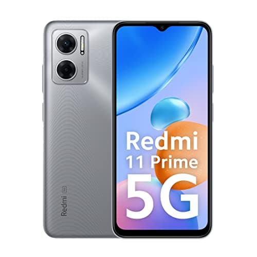 (Renewed) Redmi 11 Prime 5G (Chrome Silver, 6GB RAM, 128GB Storage) | Prime Design | MTK Dimensity 7