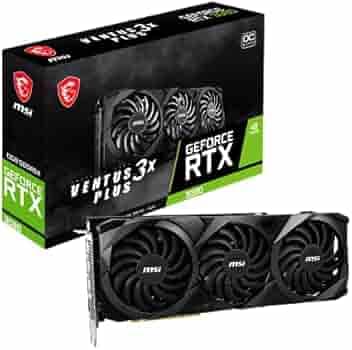 MSI Ventus GeForce RTX 3080 10GB GDRR6X 320-Bit 19 Gbps PCI Express 4.0 Graphic Card (GeForce RTX 3080 Ventus 3X Plus 10G OC LHR)