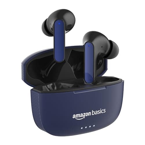 Amazon Basics TWS in-Ear Earbuds (AB-A8) with Fast Charging up to 50 Hours of Playtime | Dual 10mm Driver | IPX4 Water-Resistance | Bluetooth 5.3 | Ch...