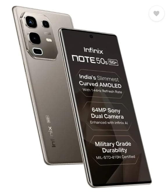 Infinix Note 50s 5G+, Titanium Grey (8GB, 128GB)