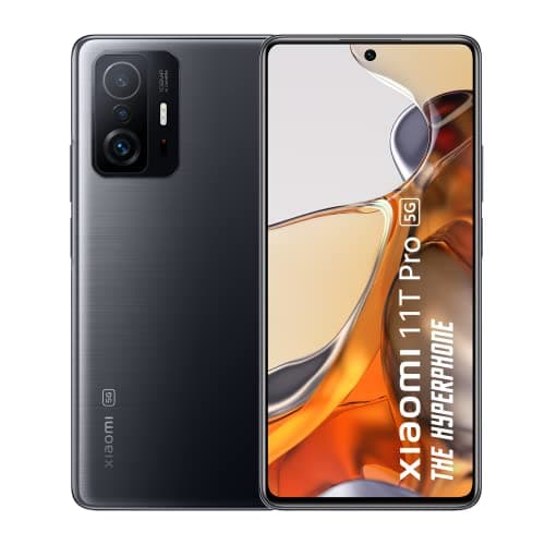 Xiaomi 11T Pro 5G Hyperphone(Meteorite Black,8GB RAM,128GB Storage)|SD 888 5G|120 Hz True 10-bit AMOLED|120W HyperCharge|6 Months Free Screen Replacem