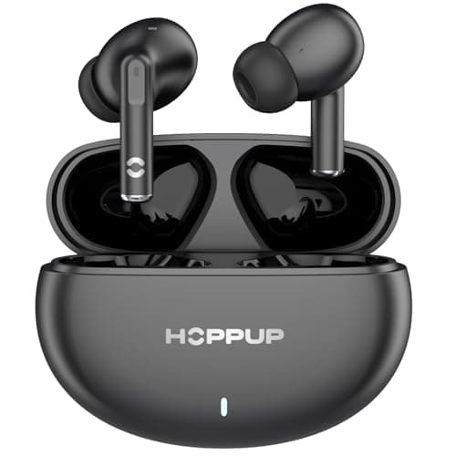 HOPPUP AirDoze Fusion Earbuds with 13MM Drivers, 40H Playtime, Rage Mode,ENC & Type-C Bluetooth Headset (Black, True Wireless)