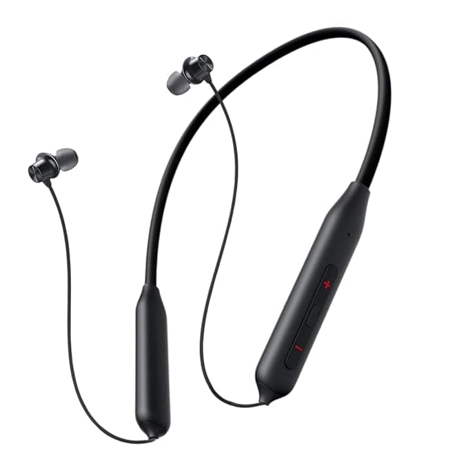 MAK Beatify Series Bluetooth Earphones for Musical Experience, Magnetic On/Off, 28 Hours Playtime, HD Calls, Smart Voice Assistant, Type-C Fast Charge, Deep Bass, BT V 5.1 Neckband Earphones (Black)
