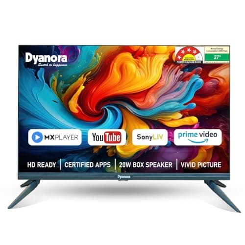 Dyanora 60 cm (24 Inches) HD Ready Smart LED TV DY-LD24H4S (Black) (2022 Model)