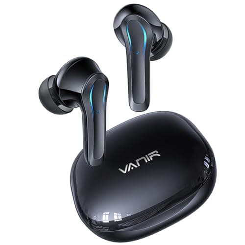 VANIR Wireless Bluetooth Earbuds with AI Intelligent Noise Cancellation, Bluetooth Headphones for Calls with Noise Reduction, in-Ear Headphones, IP55 Waterproof, 30 Hours of Playback
