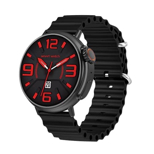 xeniks® S9 Ultra 1.6" AMOLED Display | Bluetooth Calling Smartwatch |454 * 454 HD Resolution| Always ON Display |Health Monitoring with Wireless Charging, (1 Silicon and 1 Metal Strap) - Black